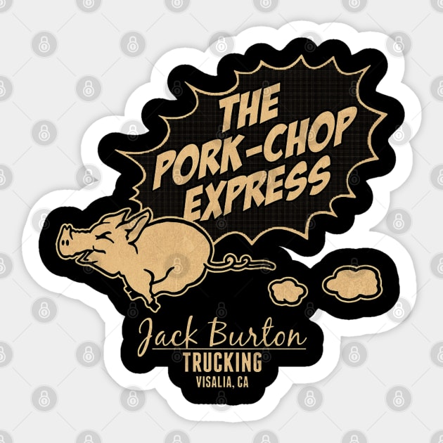 The Pork Chop Express Retro Sticker by Vigilantfur
